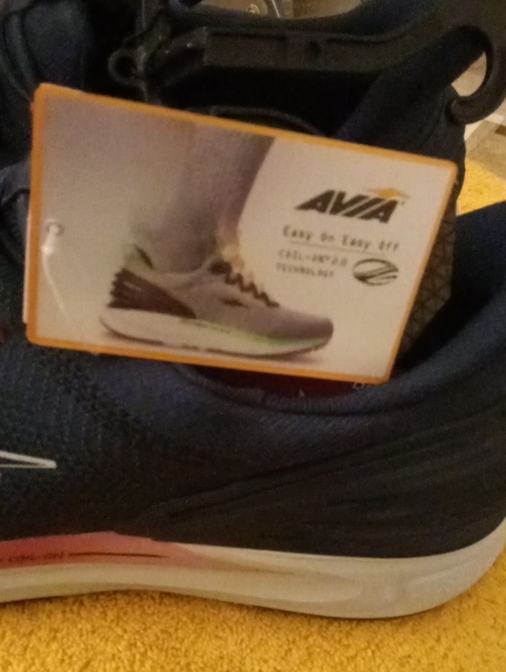 Avia Navy Sneakers with Pink Accent